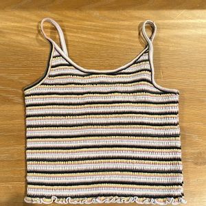 Hollister Stripped Ribbed Tank Size Small